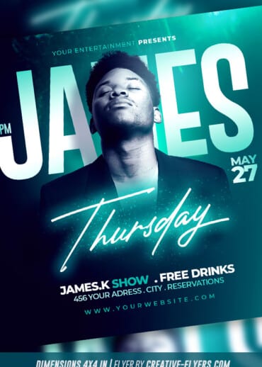 Nightclub Flyer PSD Template