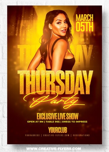 Thursday Party Flyer Template