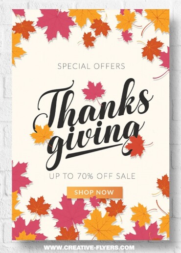 Thanksgiving Flyer Design