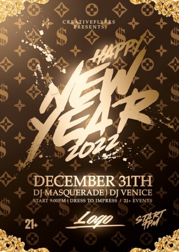 Classy New Year Flyer Design