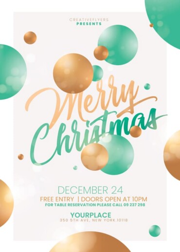 Merry Christmas Invitation Design