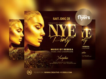 NYE Party flyer template (2) NYE Party flyer template