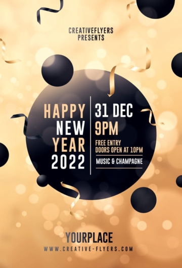 New year's eve Invitation Flyer