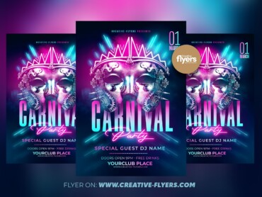 Carnival Party Flyer Design 2 Carnival Party Flyer Design