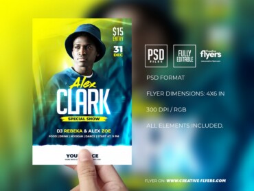 Dj Night Club Party Flyer 3 Dj Night Club Party Flyer