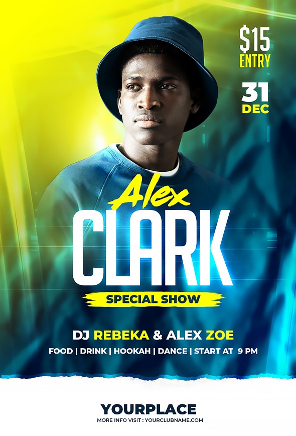 Dj Night Club Party Flyer