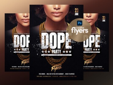 Dope Party Flyer PSD Template