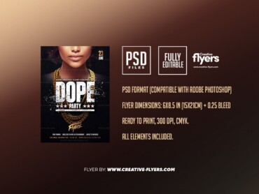 Dope Party Flyer PSD Template