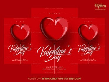 Elegant Red Valentine Card 3 Elegant Red Valentine Card