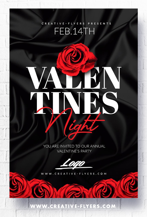 Invitation Flyer for Valentine's Day