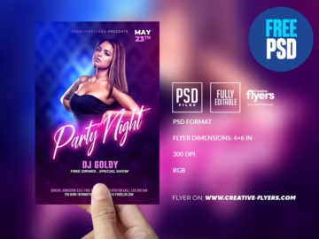 Free Download Night Party Flyer