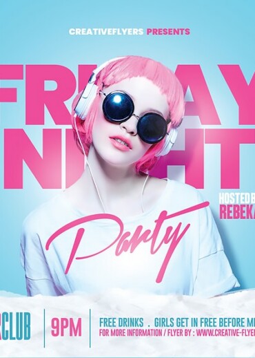 Friday Party Flyer Template