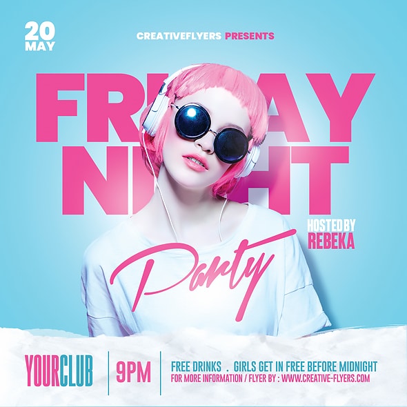 Friday Party Flyer Template