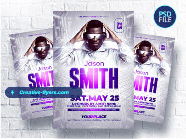 Futuristic DJ Event Flyer (2)