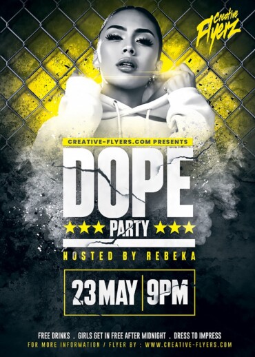 Hip Hop Party Flyer Design
