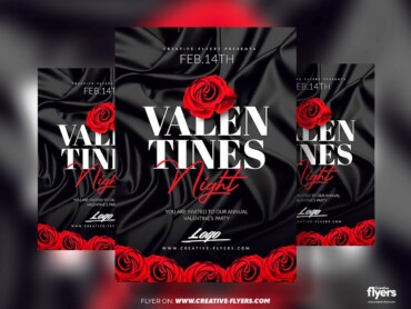 Invitation Flyer for Valentine's Day 2 Invitation Flyer for Valentine's Day