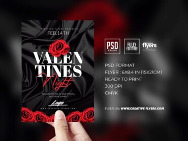 Invitation Flyer for Valentine's Day 3 Invitation Flyer for Valentine's Day