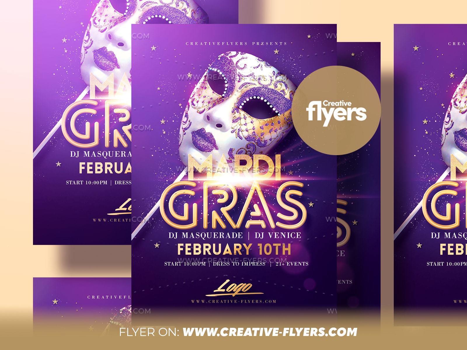 Mardi Gras Flyer Template (2) Mardi Gras Flyer Template