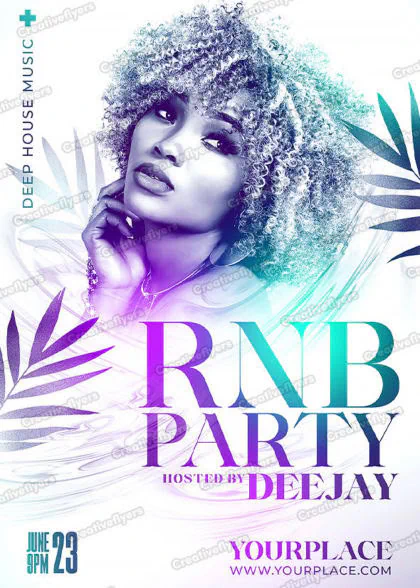 Vibrant RNB flyer template