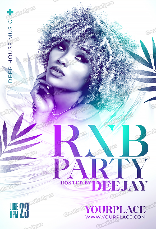 Vibrant RNB flyer template