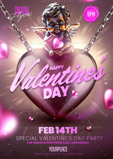 Romantic Valentine's day Flyer