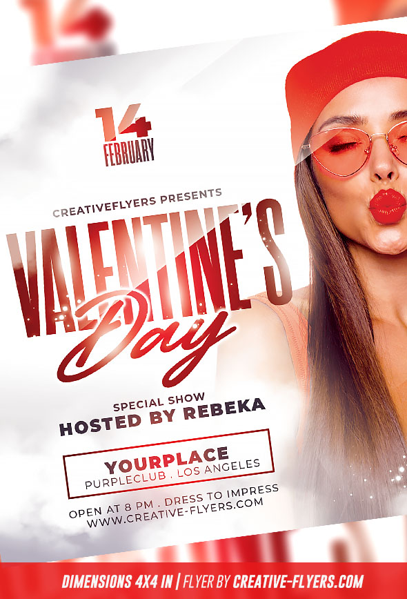 Valentine's Day PSD Flyer