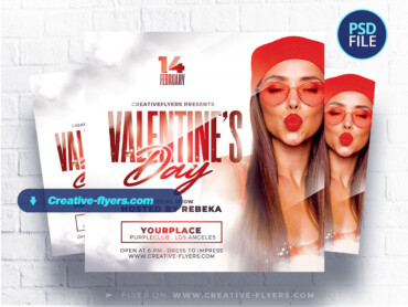 Valentine's Day PSD Flyer (2) Valentine's Day PSD Flyer