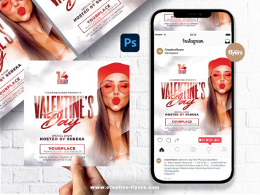 Valentine's Day PSD Flyer (3) Valentine's Day PSD Flyer