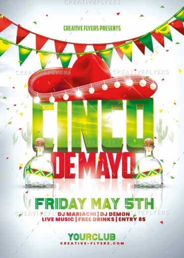 Cinco De Mayo Flyer PSD