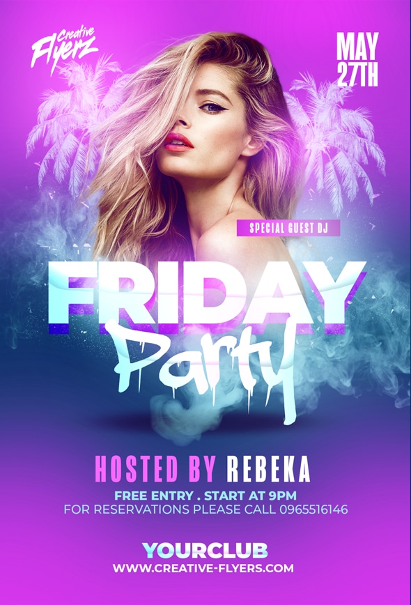 Guest Dj Party Flyer