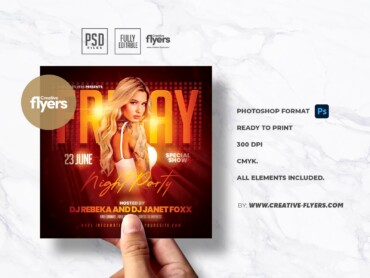 Night Club Party Psd Flyer 2 Night Club Party Psd Flyer