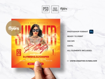 Photoshop Summer Flyer to Download