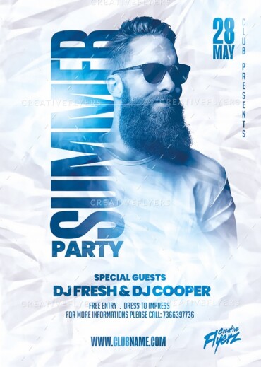 Summer Poster for Photoshop