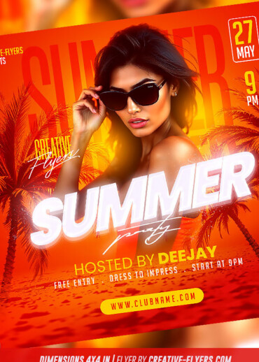 Tropical Summer flyer