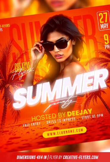 Tropical Summer flyer