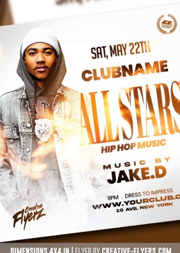 Nightclub Party Flyer PSD