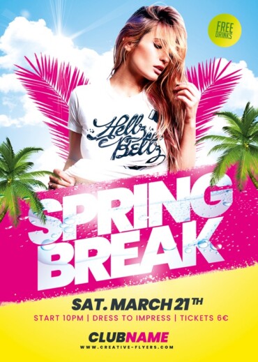 Spring Break Party Flyer
