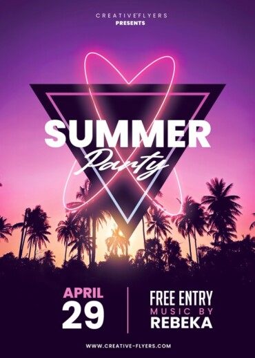 Summer Party Flyer Design