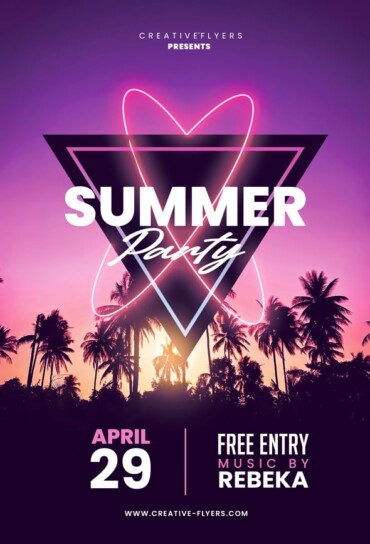 Summer Party Flyer Design