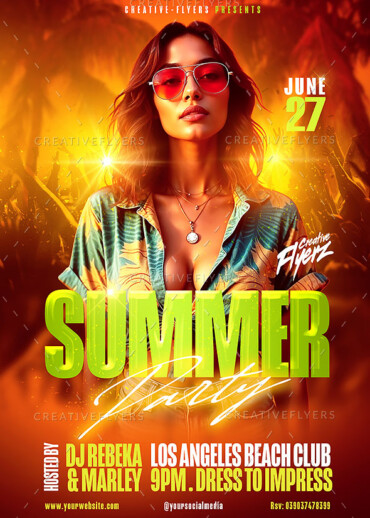 Summer Party flyer