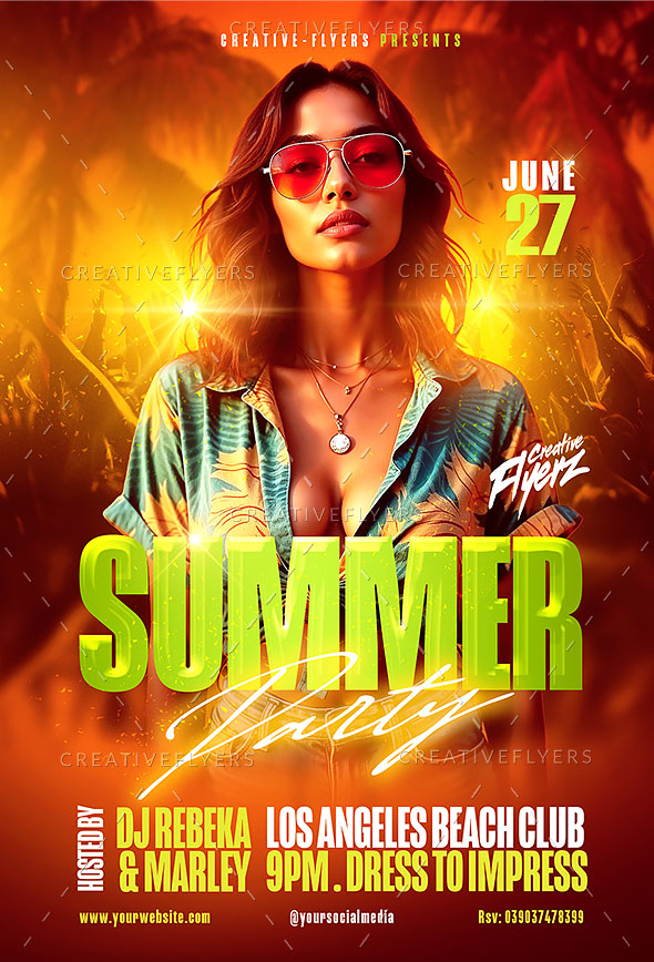 Summer Party flyer
