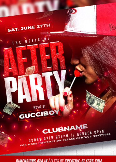 After Party Flyer template