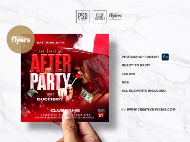 After Party Flyer Template (3) After Party Flyer Template