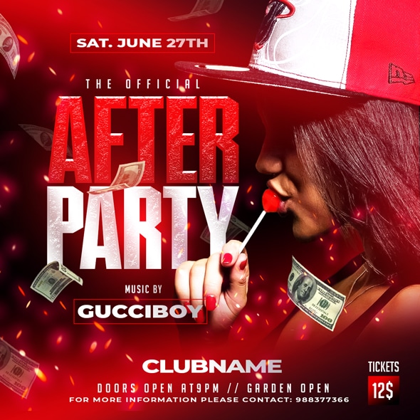 After Party Flyer Template