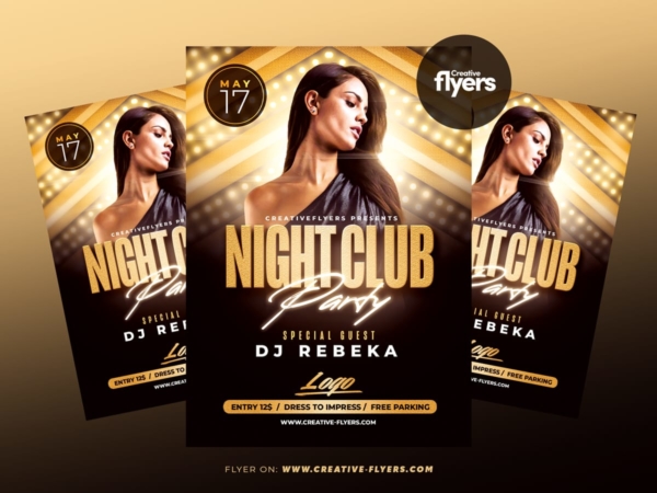 Classy Cub Party Flyer Template