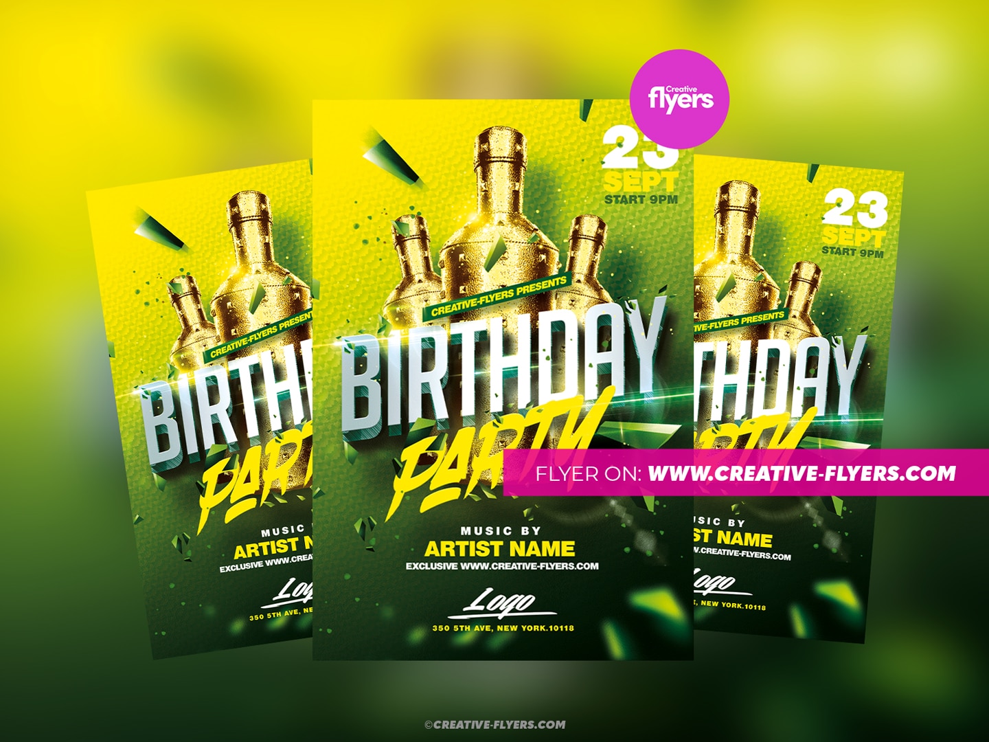 Creative Birthday Party Flyer Creative Birthday Party Flyer