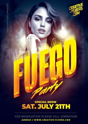 Fuego Party Flyer Template