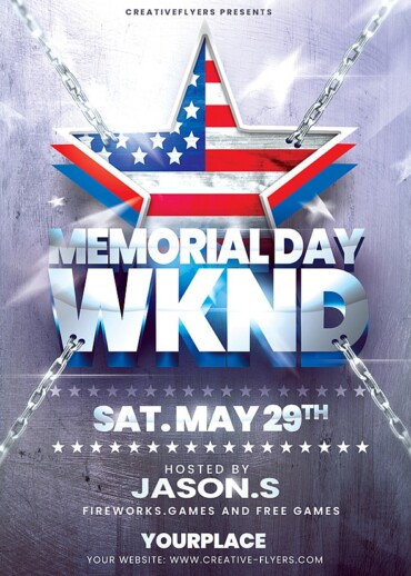 Memorial Day Week End Flyer