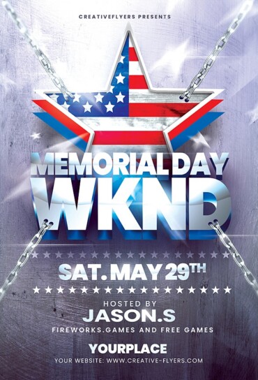 Memorial Day Week End Flyer
