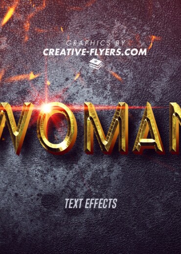 Wonder Woman Text Effects